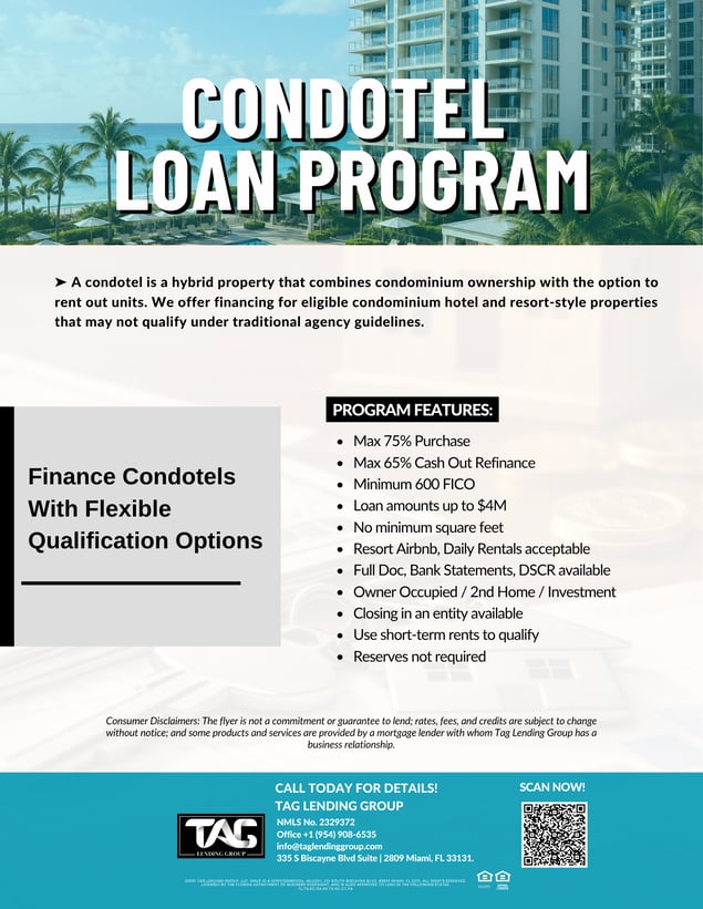 Condotel  Loan Program