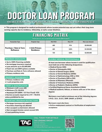 Doctor Loan Program  TLG