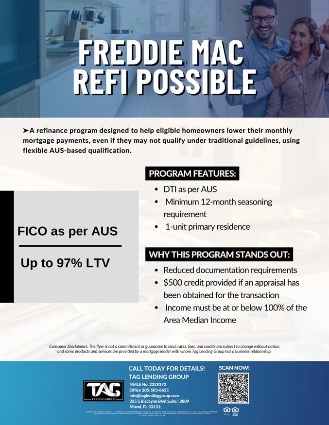 FREDDIE MAC  REFI POSSIBLE