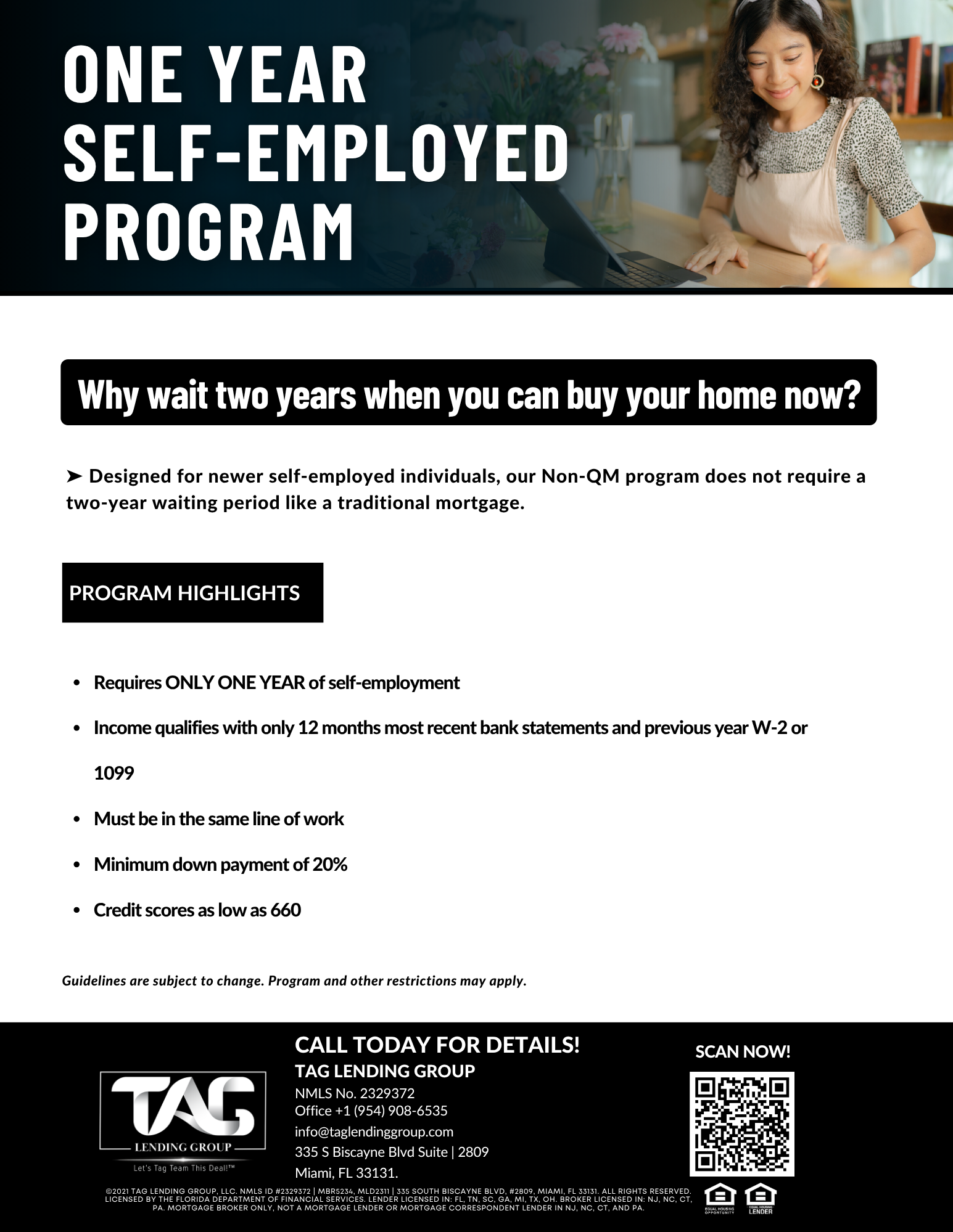 One Year Self-Employed Program Overview
