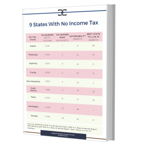 States with no income tax (Mock Up)