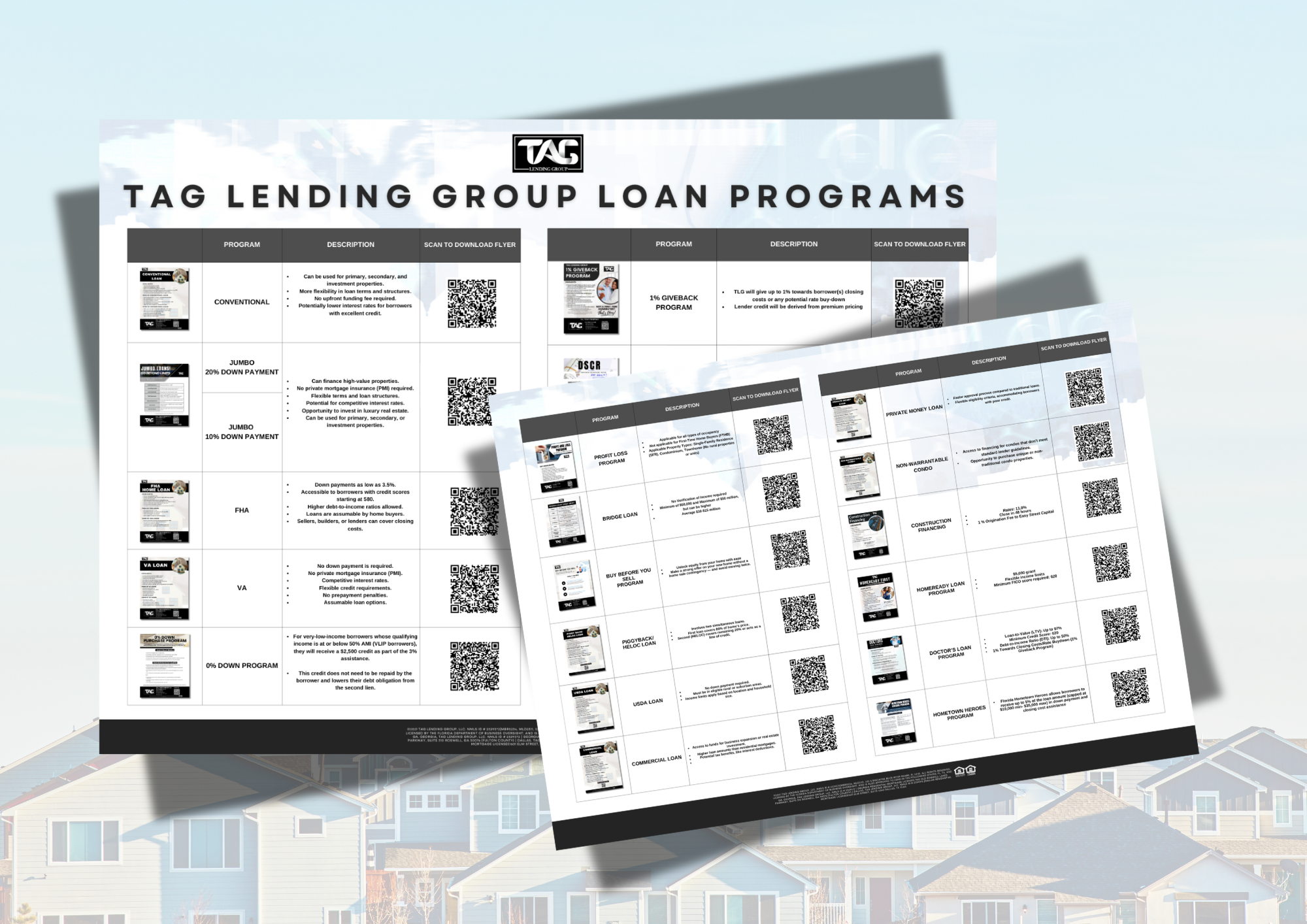 TAG LENDING GROUP LOAN PROGRAMS LIBRARY 2026 (A4 (Landscape))