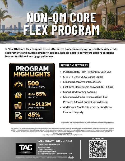 Non-QM Core Flex Program
