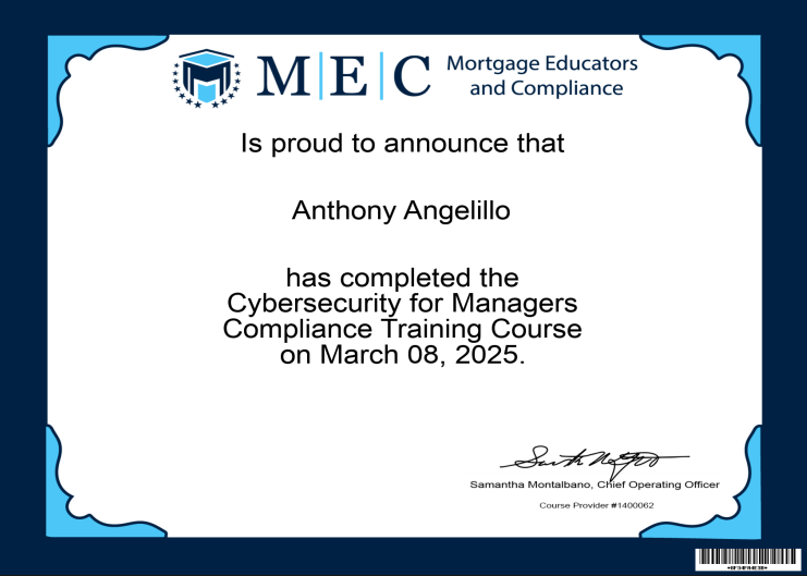 Cybersecurity for Managers Compliance Training Course