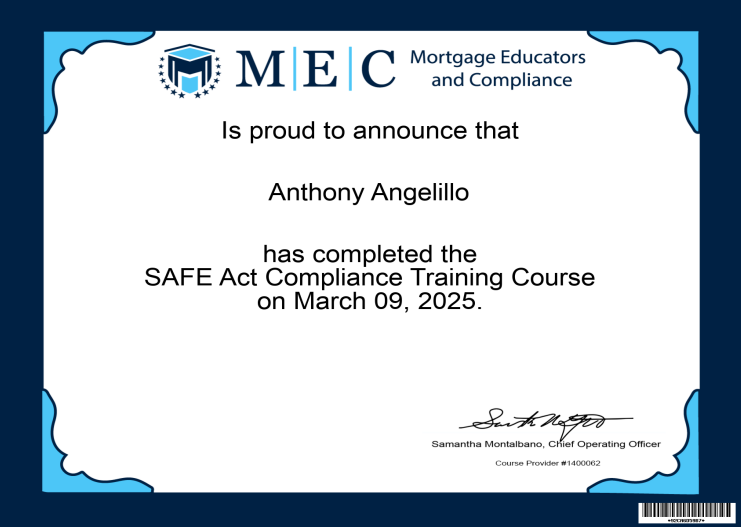 SAFE Act Compliance Training Course