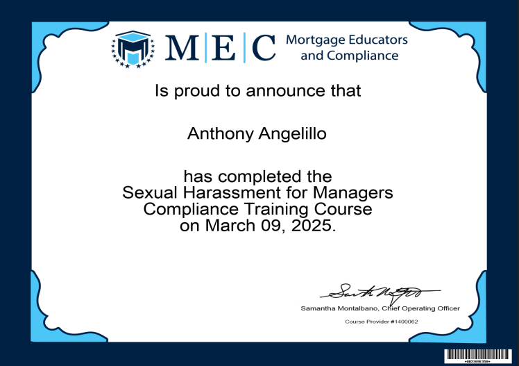 Sexual Harassment for Mangers Compliance Training Course