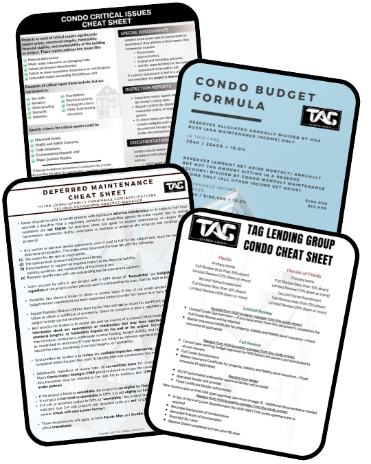 Condo Cheat Sheet 