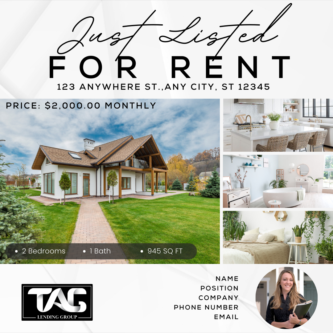 Just Listed For Rent Template