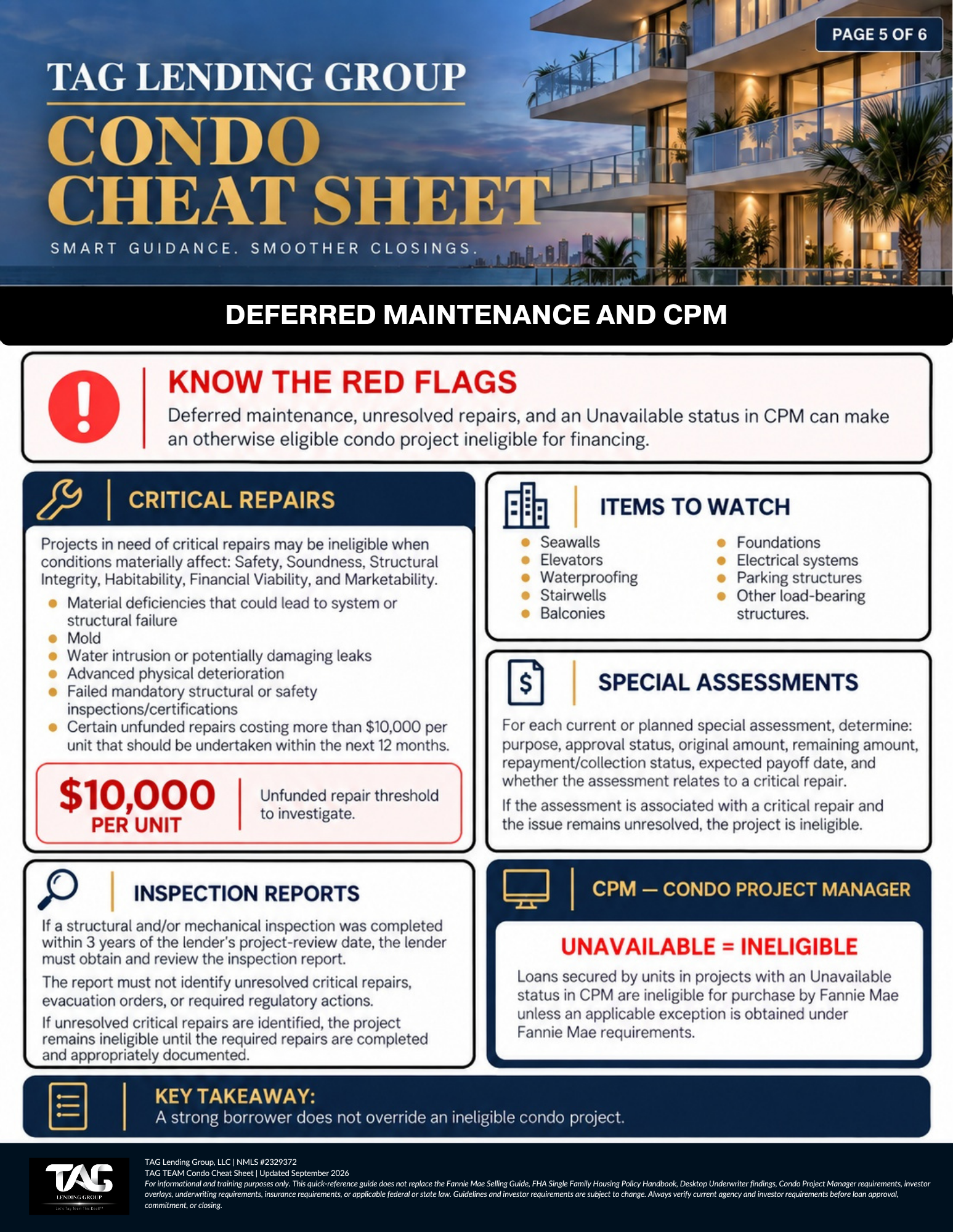 DEFERRED MAINTENANCE & CPM