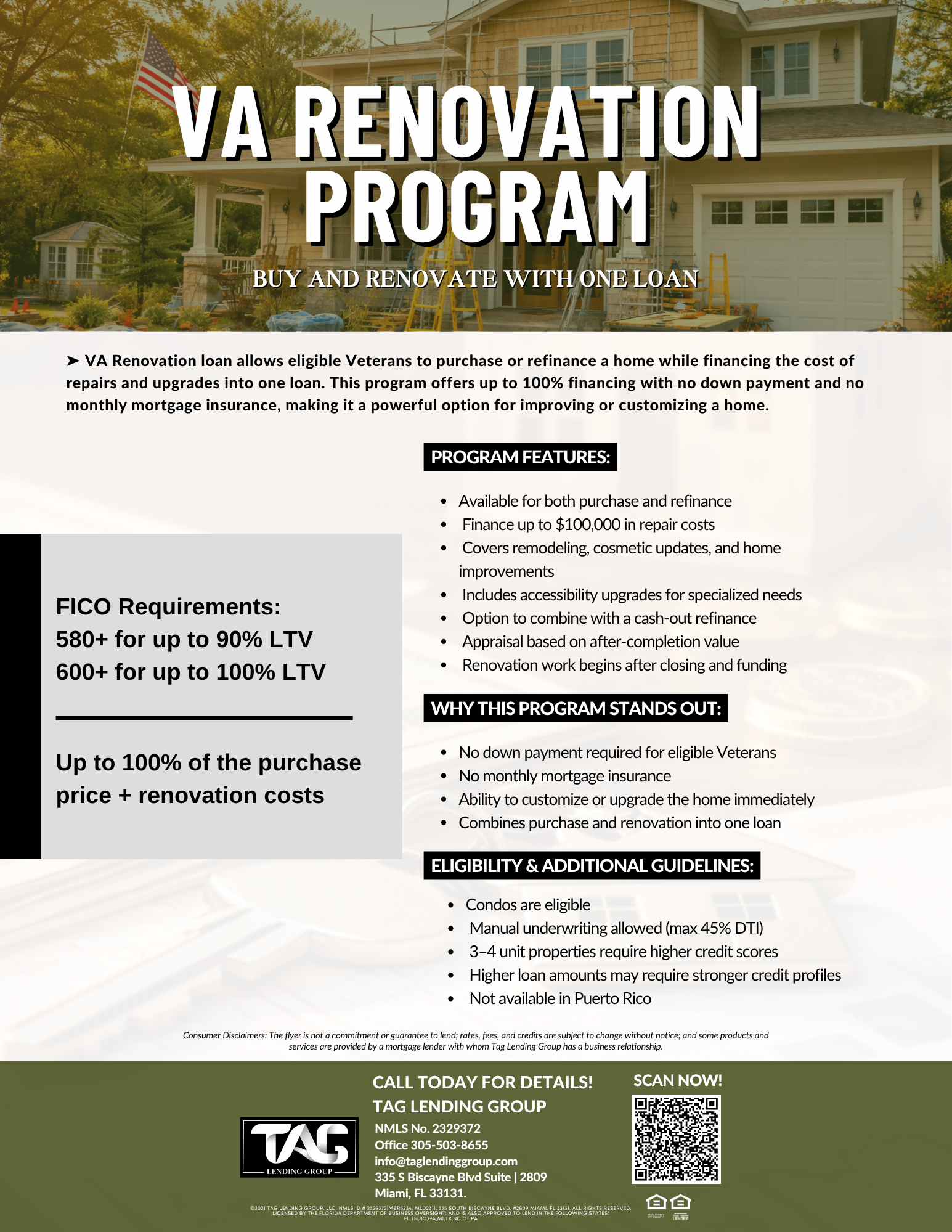 VA Renovation Program Overview