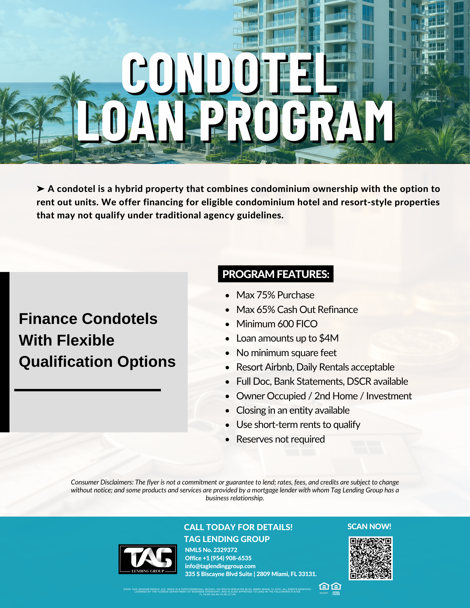 Condotel Loan Program