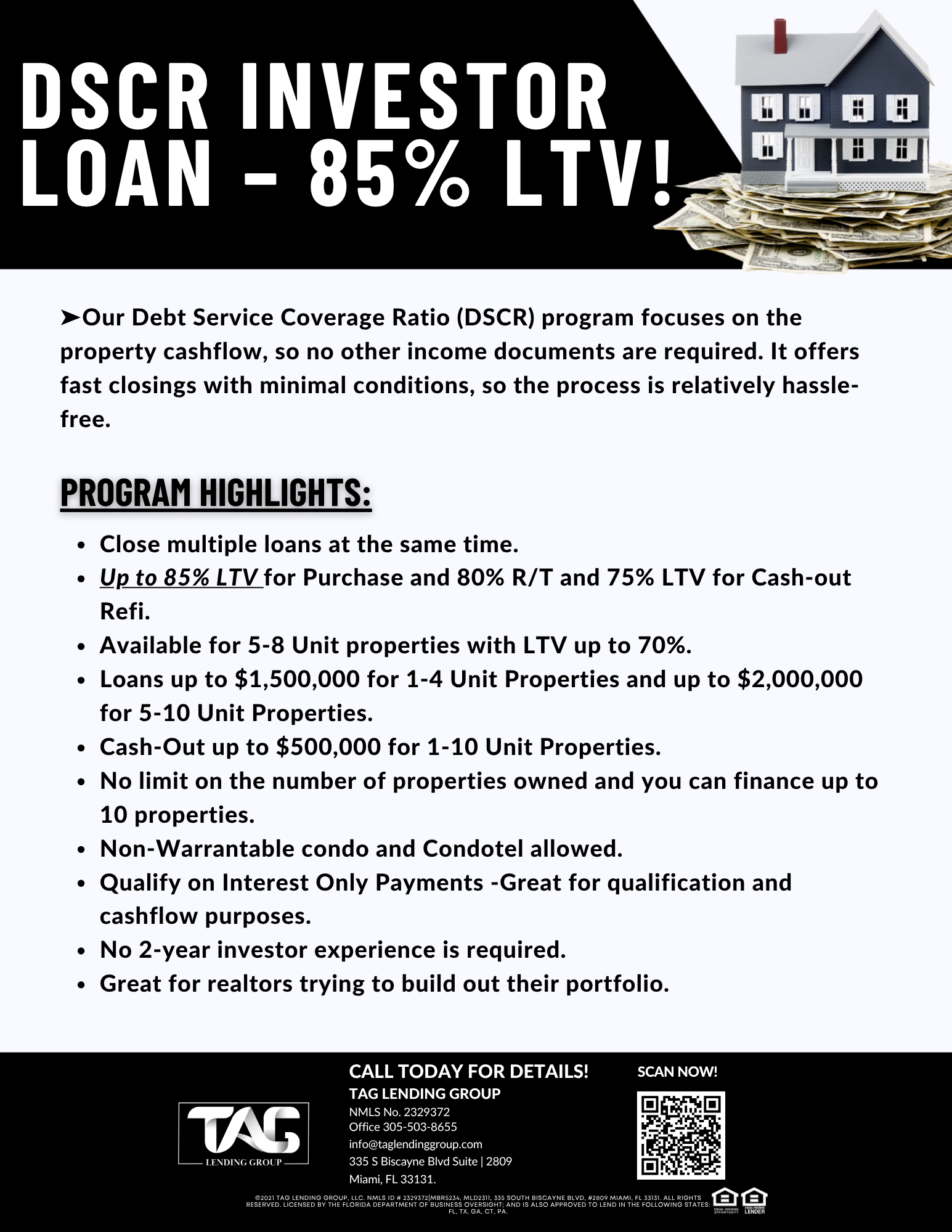 DSCR Investor Loan 85% LTV Program Overview