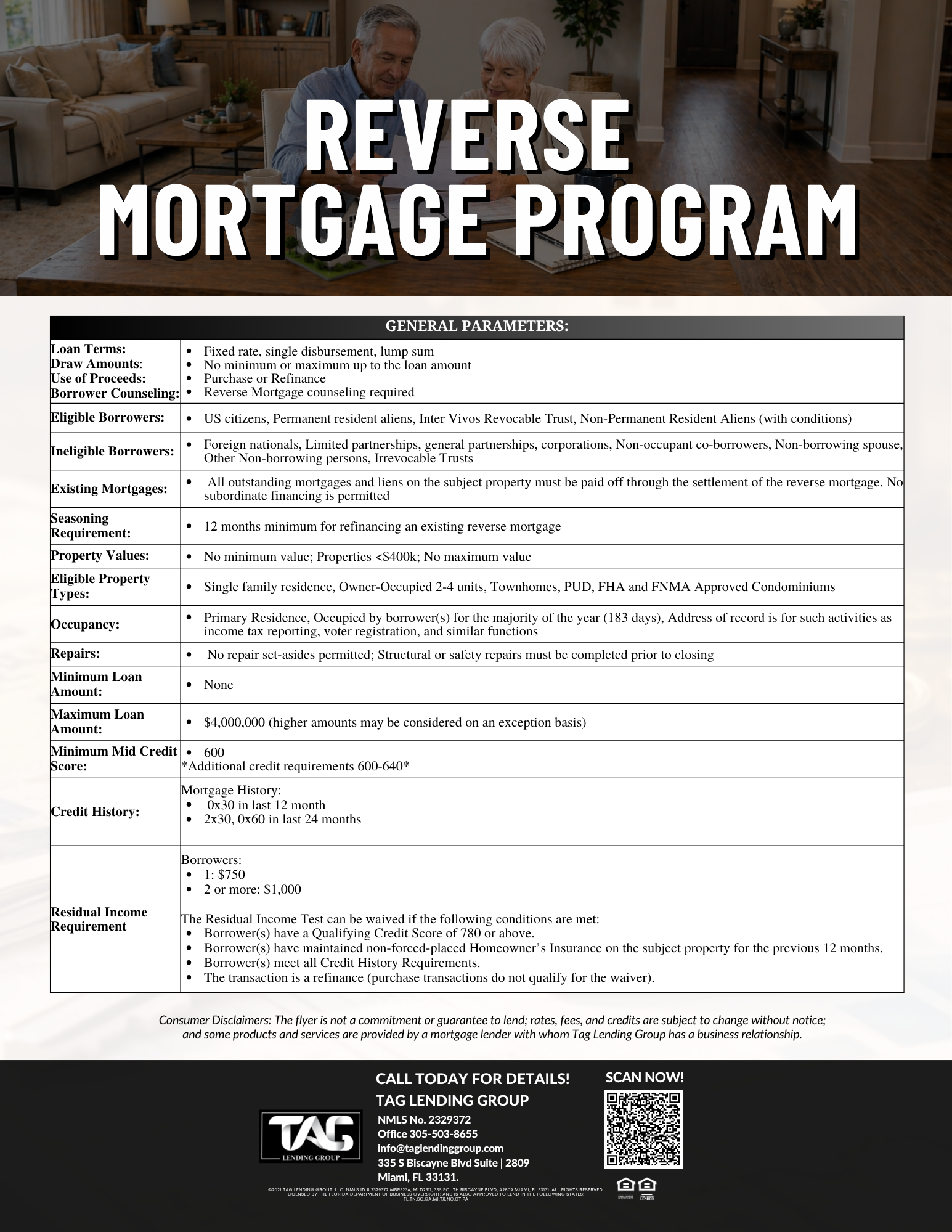 Reverse Mortgage Program Overview